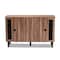 Baxton Studio Valina 2-Door Wood Entryway Shoe Storage Cabinet with Screen Inserts 155-9282 - alternate 4